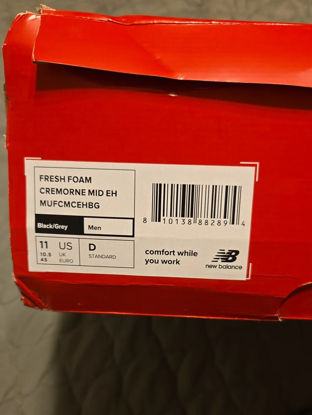 New Balance Fresh Foam Cremorne Mid Comp Toe Work Shoes
